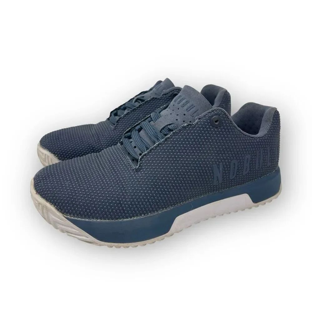 NOBULL Nobull SF Trainer Athletic Sneaker Shoes Navy Blue White Women’s Size 8